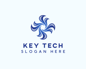 Wave Fan Tech logo design