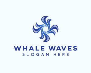 Wave Fan Tech logo design