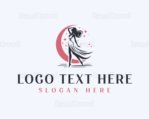 Stylish Fashion Woman Logo