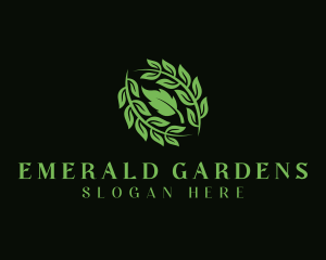 Natural Herbal Leaves logo design