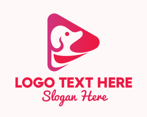 Vlog - Pet Dog Vlog logo design