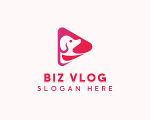 Vlog - Pet Dog Vlog logo design
