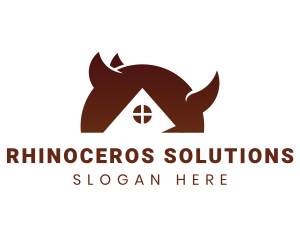 Brown Rhino House logo design