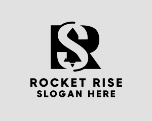 Launch - Rocket Letter SR Monogram logo design