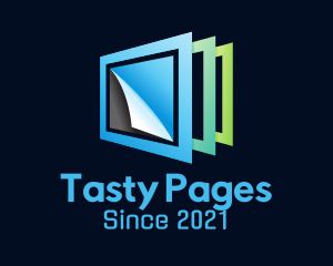 Paper Frame Pages logo design