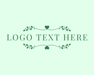 Word - Organic Skincare Text logo design