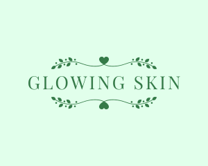 Organic Skincare Text logo design