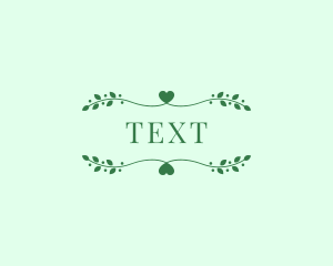 Organic Skincare Text logo design