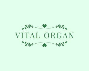 Organic Skincare Text logo design