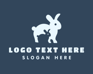 Bunny Rabbit - Bunny Animal Pet logo design