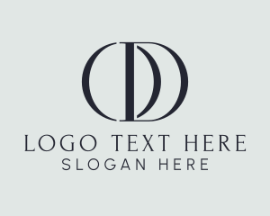 E Commerce - Modern Luxury Company Letter OD logo design