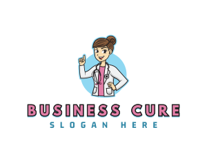 Female Doctor Stethoscope logo design