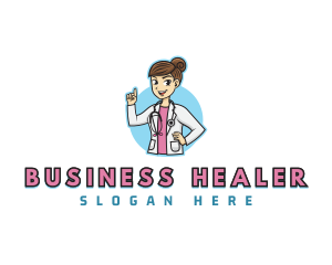 Doctor - Female Doctor Stethoscope logo design