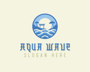 Shrine Waves Resort logo design