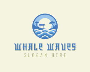 Shrine Waves Resort logo design