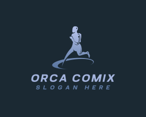 Human - Running Exercise Therapy logo design
