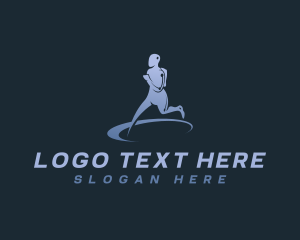 Movement - Running Exercise Therapy logo design