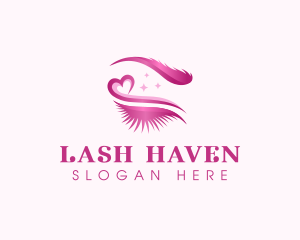 Eyelashes Makeup Beauty logo design