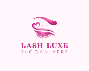 Eyelashes Makeup Beauty logo design