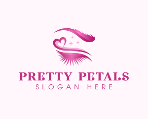 Eyelashes Makeup Beauty logo design