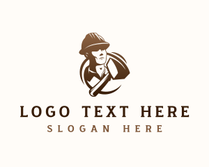 Hammer Handyman Contractor Logo