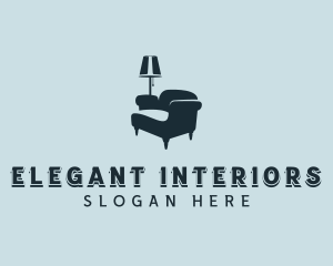 Decorator - Armchair Furniture Decor logo design