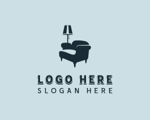 Upholstery - Armchair Furniture Decor logo design