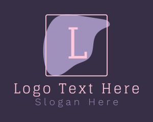 Vlogger - Paint Letter Square logo design