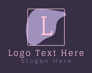 Blogger - Paint Letter Square logo design