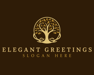 Elegant Tree Nature logo design