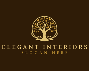 Elegant Tree Nature logo design