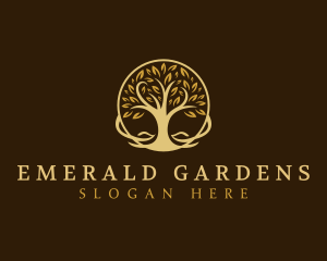 Elegant Tree Nature logo design