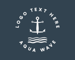 Classic Marine Anchor  logo design