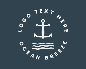 Cruising - Classic Marine Anchor logo design