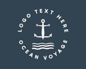 Classic Marine Anchor  logo design