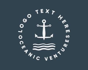 Classic Marine Anchor  logo design