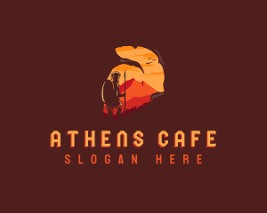 Athens - Roman Spartan Warrior logo design