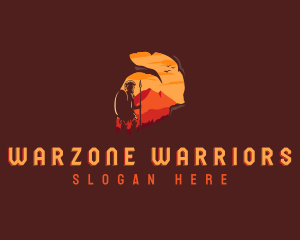 Roman Spartan Warrior logo design