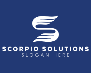 Company Wings Letter S logo design