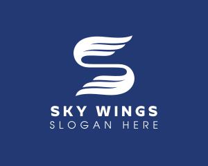 Company Wings Letter S logo design