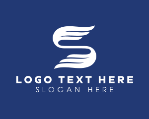 Lettermark - Company Wings Letter S logo design