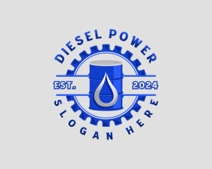 Diesel - Industrial Oil Barrel logo design