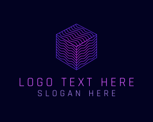 Machine - Cube Tech Software logo design