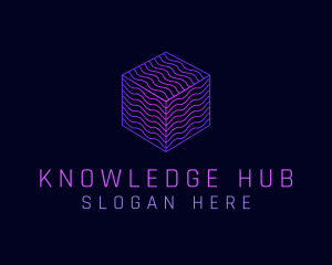 Learn - Cube Tech Software logo design