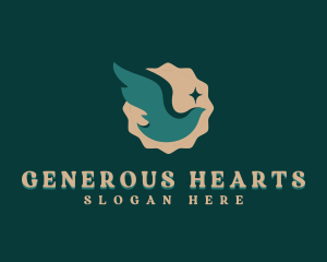 Philanthropy - Wellness Dove Bird logo design