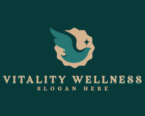 Wellness Dove Bird logo design