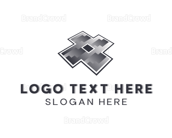 Floor Tile Pattern Logo