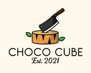 Kitchenware - Chopping Board Cleaver logo design