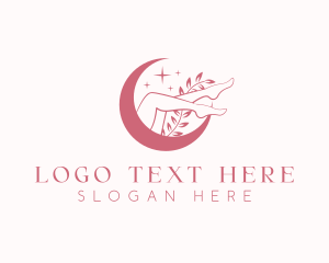 Eco - Waxing Legs Spa logo design