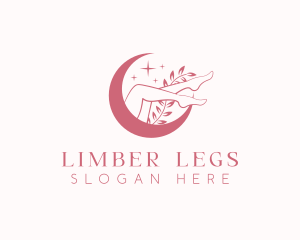 Waxing Legs Spa logo design